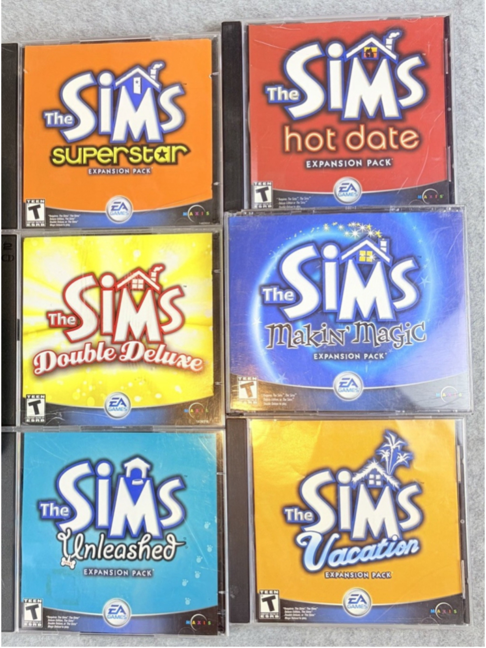 The Sims 1 Expansion Packs PC Game Lot Vacation Superstar Hot Date Magic Unleash